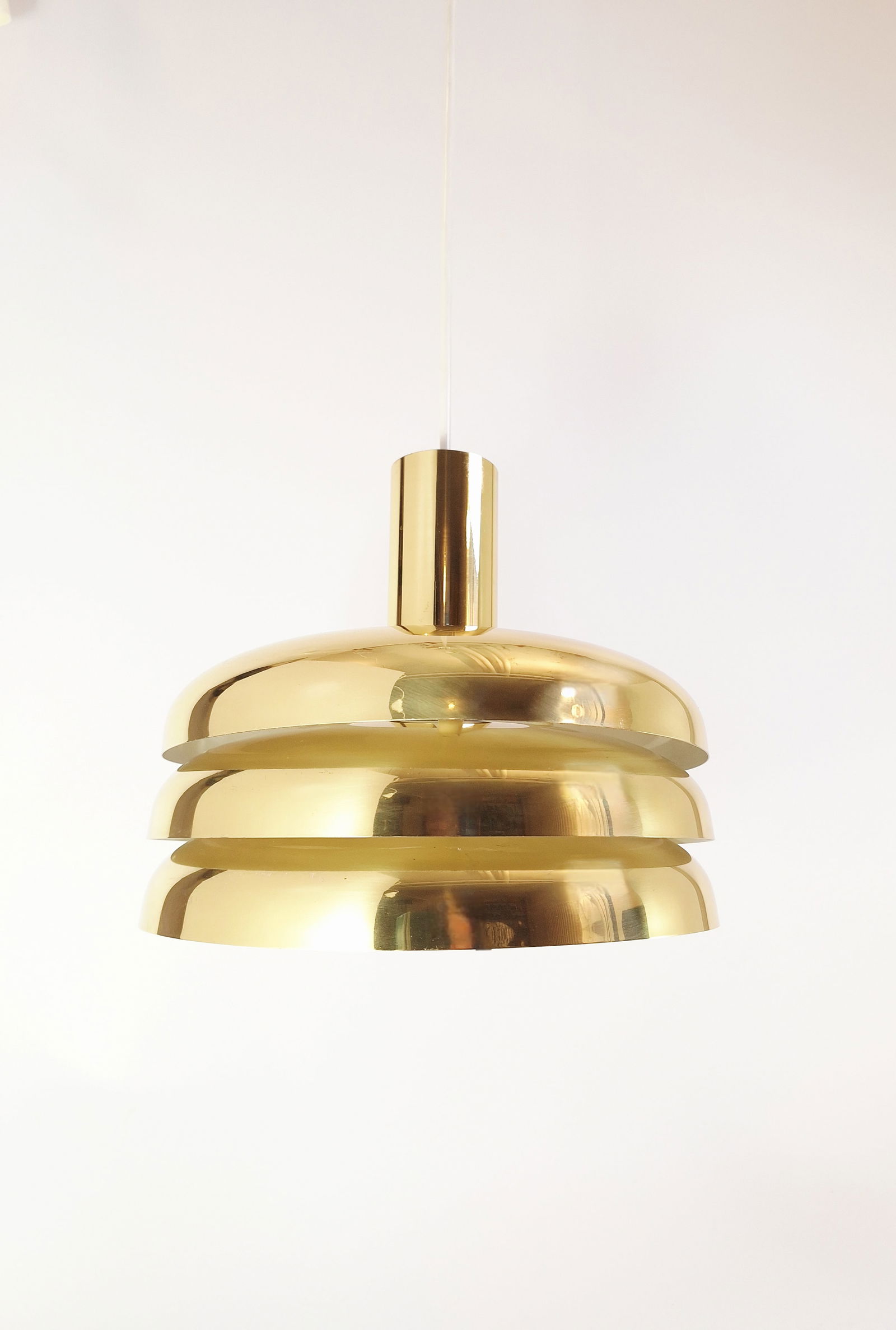 Brass T-724 Pendant Light from Markaryd, 1960s - 2