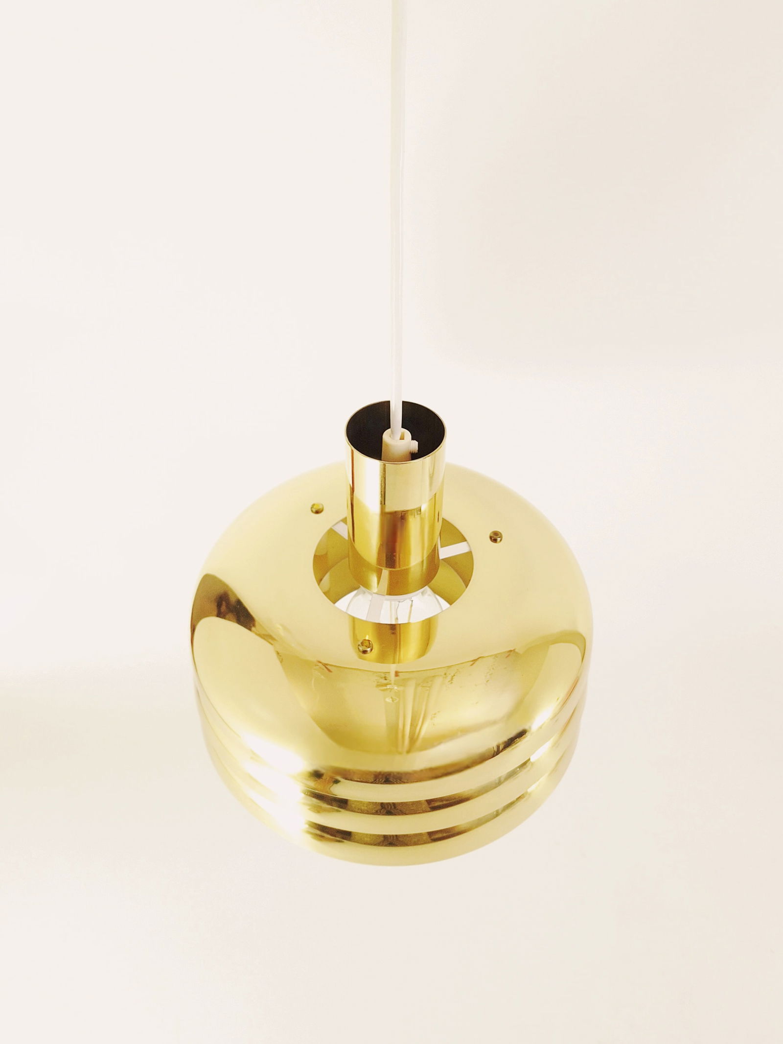 Brass T-724 Pendant Light from Markaryd, 1960s - 3