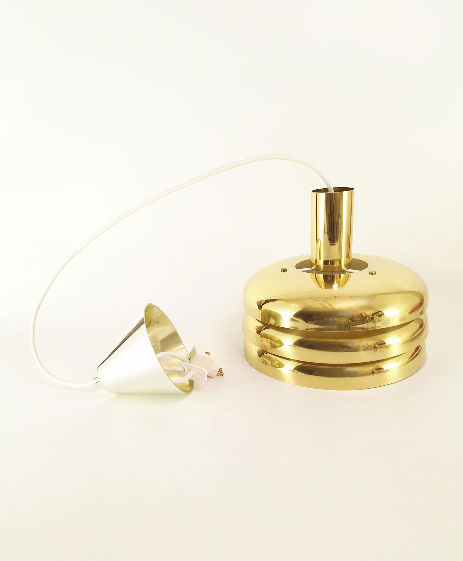 Brass T-724 Pendant Light from Markaryd, 1960s - 5