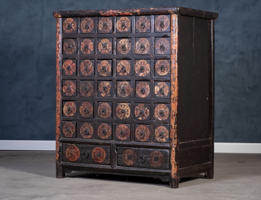 Antique Chinese Medicine Cabinet, 1930s - 10