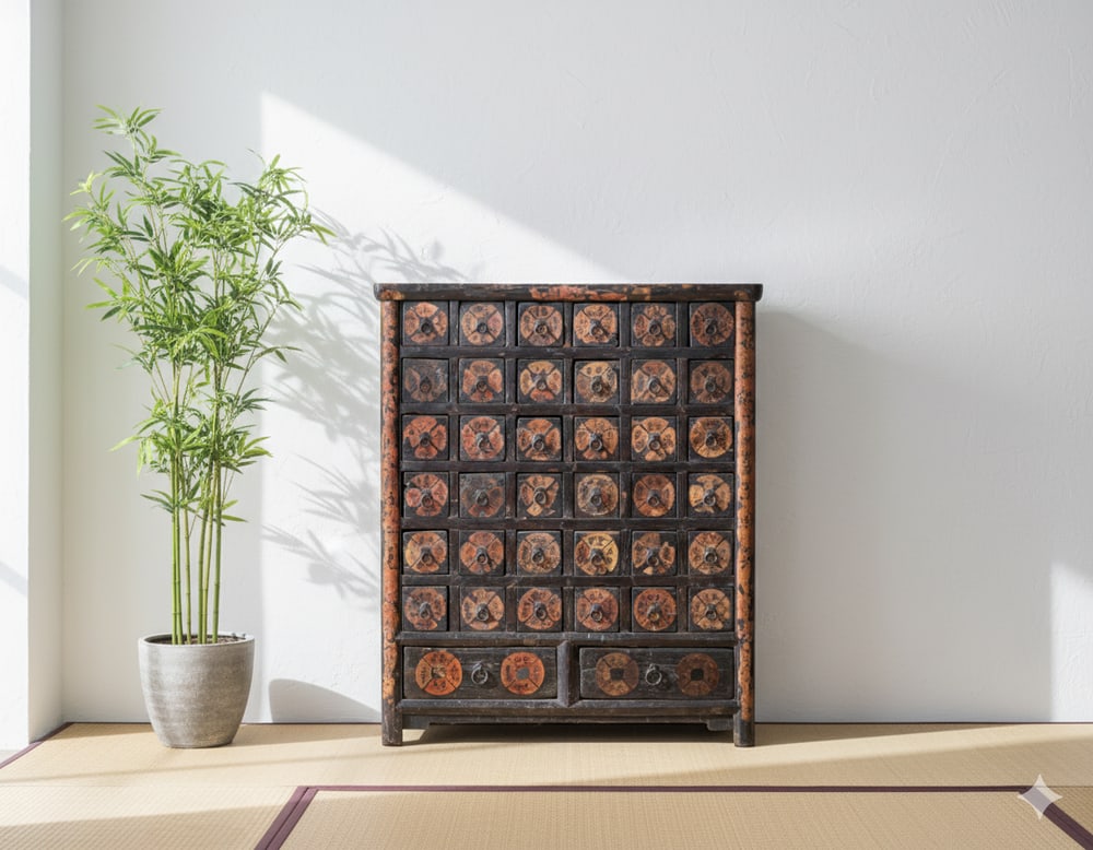 Antique Chinese Medicine Cabinet, 1930s - 2