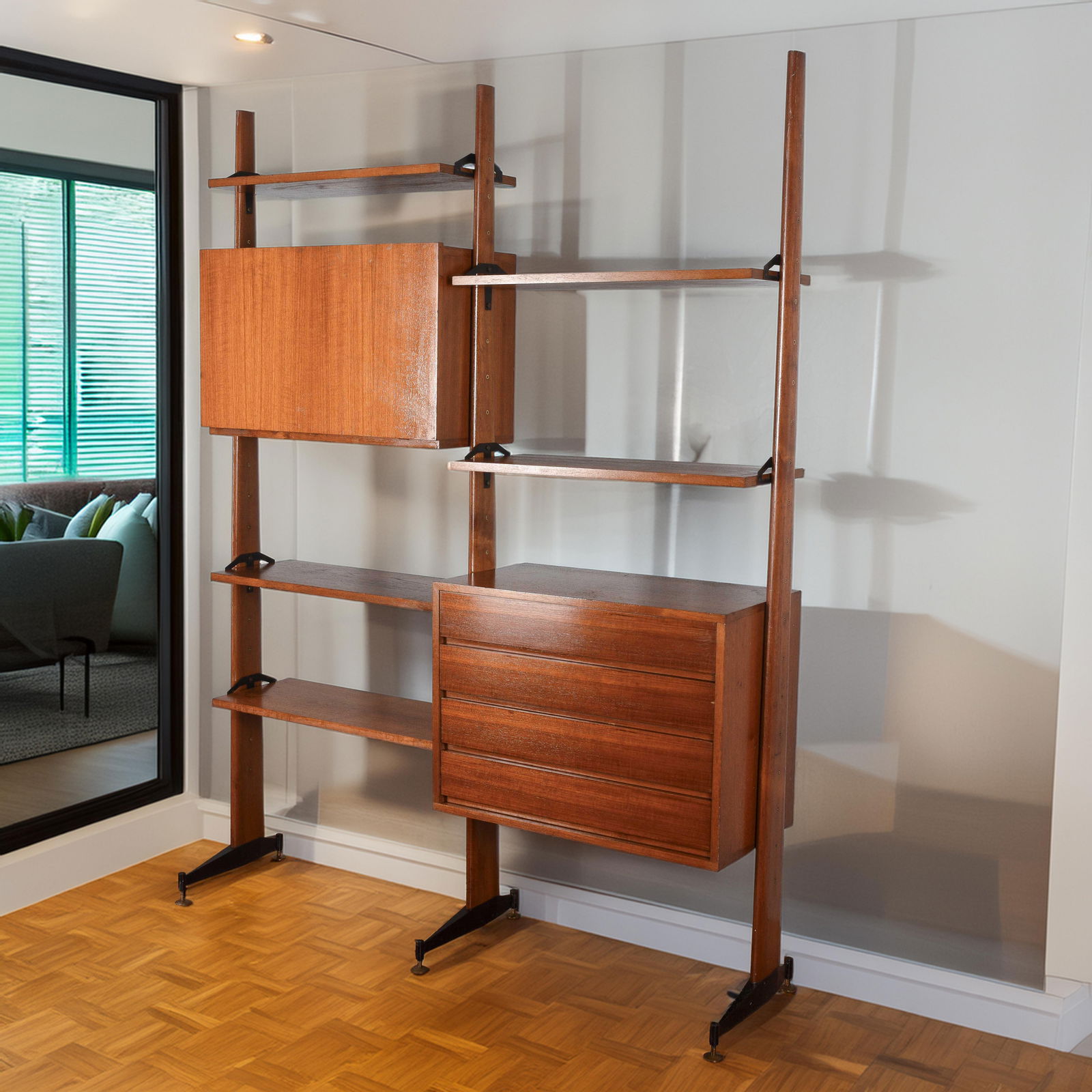 Vintage Swedish Open Bookcase - 3