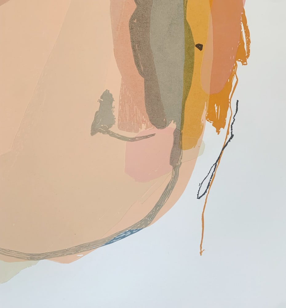 Kinga Wojciechowska, Yellow Portrait, Linocut, 2023 - 5