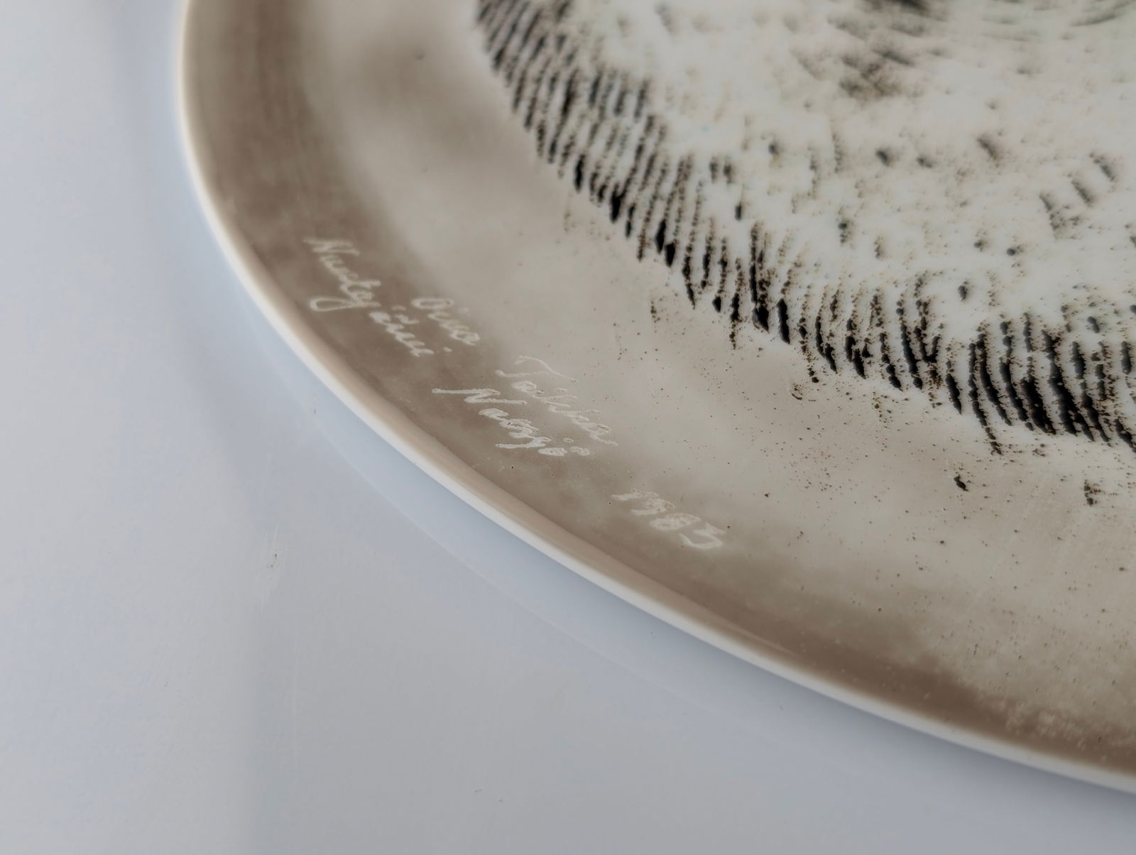 Ceramic Plate by Oiva Toikka for Nuutajärvi, 1983 - 2