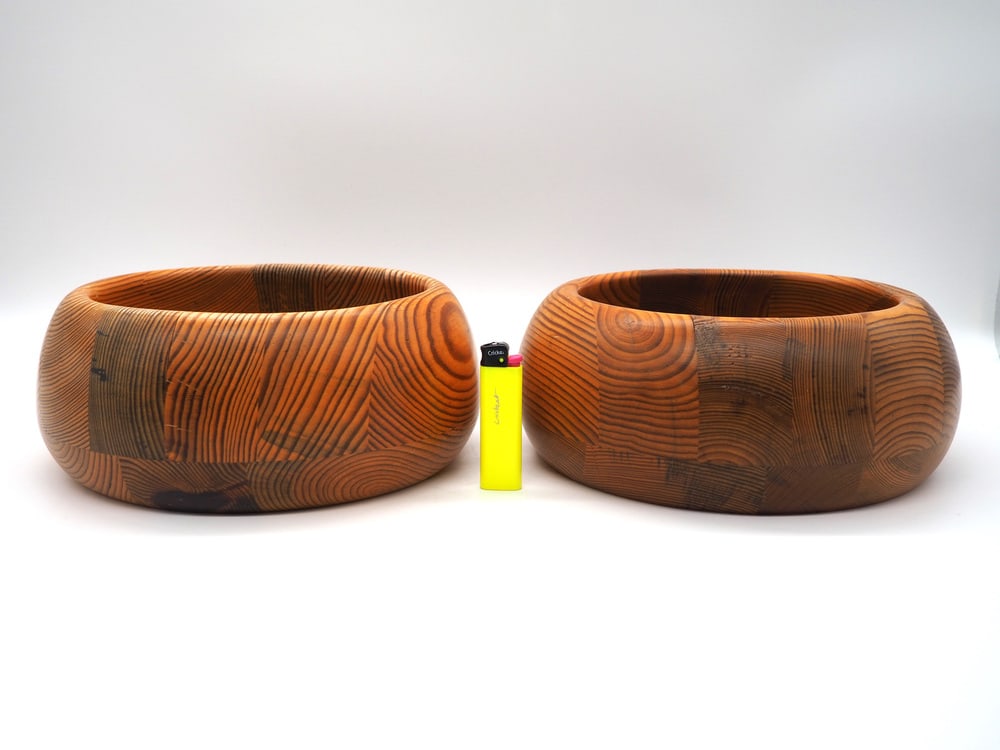 Pine Bowls from Smålandsslöjd Värnamo, Set of 2 - 2