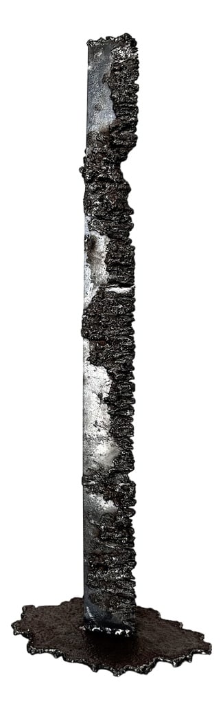 Brutalist Sculpture, 2000s, Iron: Country of Manufacture: Hungary Design Period: from 2000 Production Period: Unknown Detailed Condition: Excellent — This vintage/antique piece is in near original condition. It may show minimal