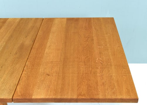 Scandinavian Drop Leaf Dining Table in Oak, 1970s - 12