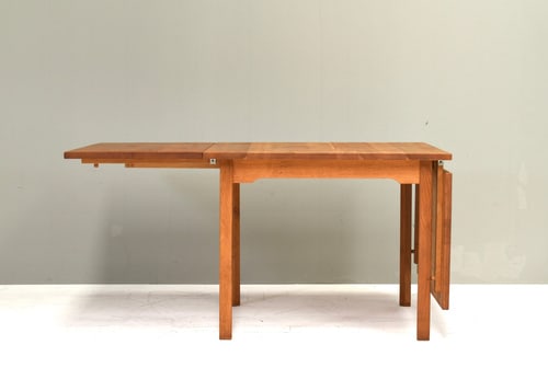 Scandinavian Drop Leaf Dining Table in Oak, 1970s - 4