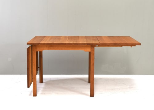 Scandinavian Drop Leaf Dining Table in Oak, 1970s - 5