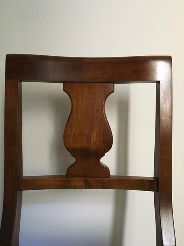 Rustic Walnut Chairs, Italy, 1970s, Set of 6 - 10