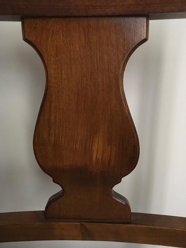 Rustic Walnut Chairs, Italy, 1970s, Set of 6 - 14