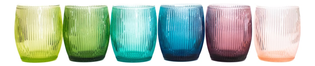 Modern Drinking Glasses by La Vetreria, Set of 6 (1 of 20)