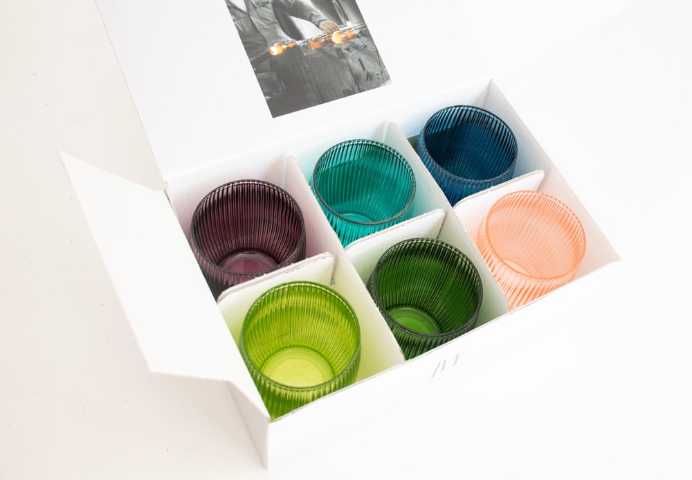 Modern Drinking Glasses by La Vetreria, Set of 6 - 3