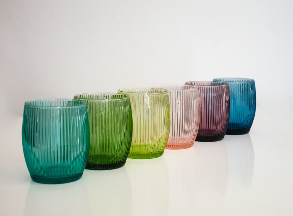 Modern Drinking Glasses by La Vetreria, Set of 6 - 6