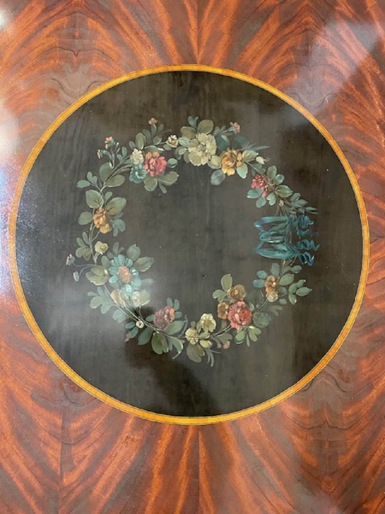 Large Coffee Table in Inlaid Wood - 11