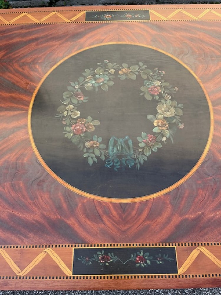 Large Coffee Table in Inlaid Wood - 13