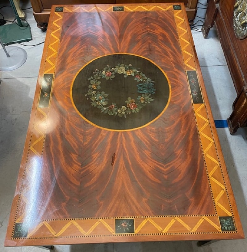 Large Coffee Table in Inlaid Wood - 2