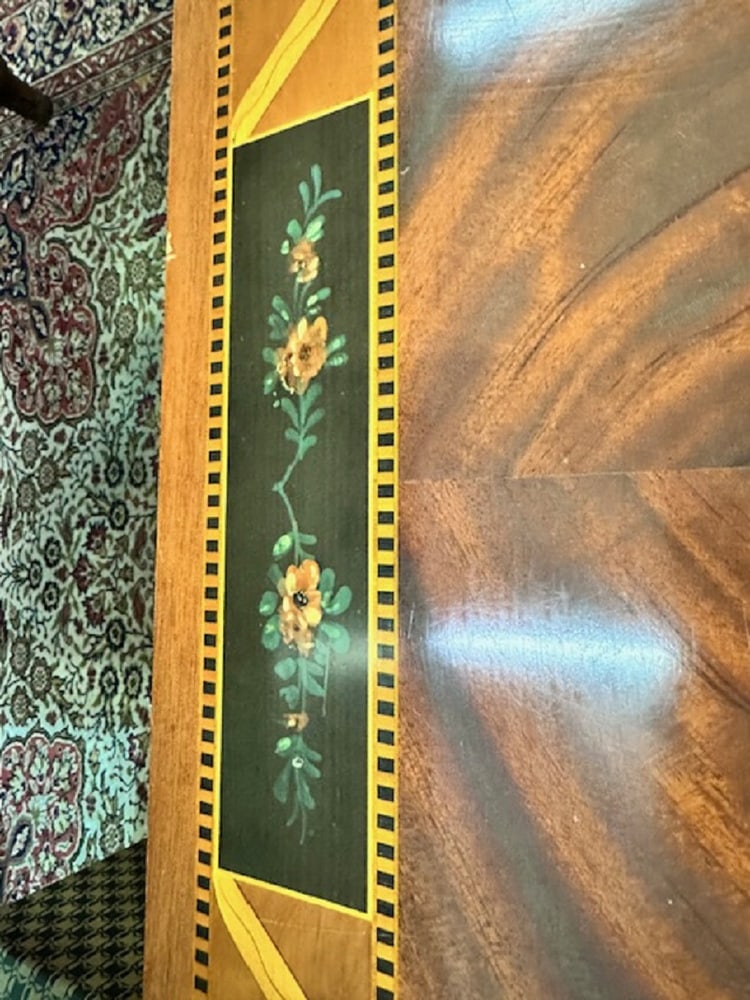 Large Coffee Table in Inlaid Wood - 8