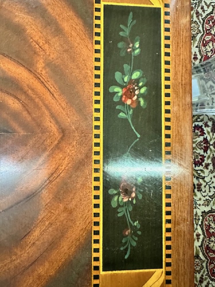 Large Coffee Table in Inlaid Wood - 9