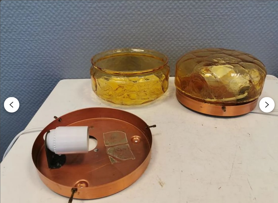 Glass Wall Sconces by Holger Johansson, Set of 2 - 11