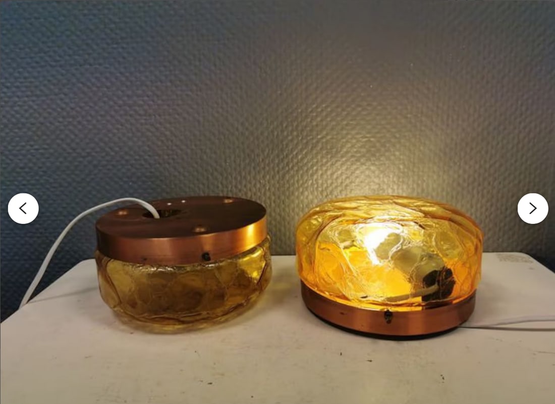 Glass Wall Sconces by Holger Johansson, Set of 2 - 7