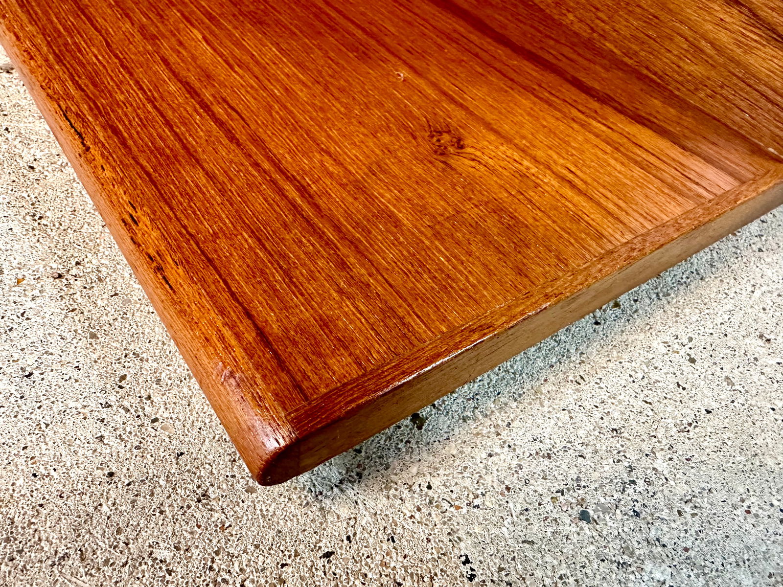 Long Minimalist Teakwood Wall Shelf, 1960s - 6