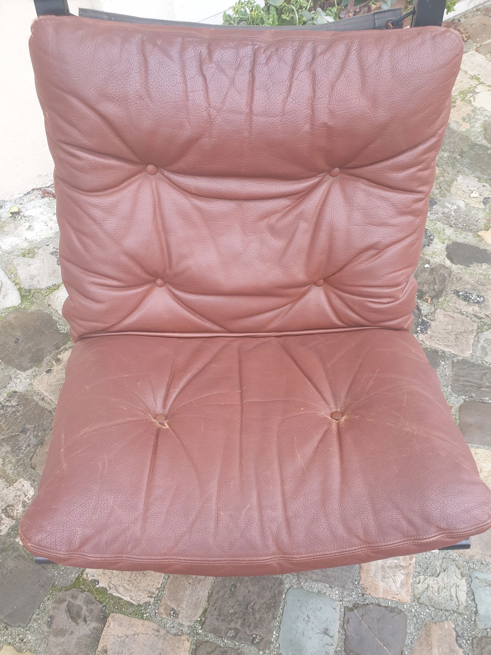 Ergonomic Chair in Leather and Curved Wood, 1970s - 6