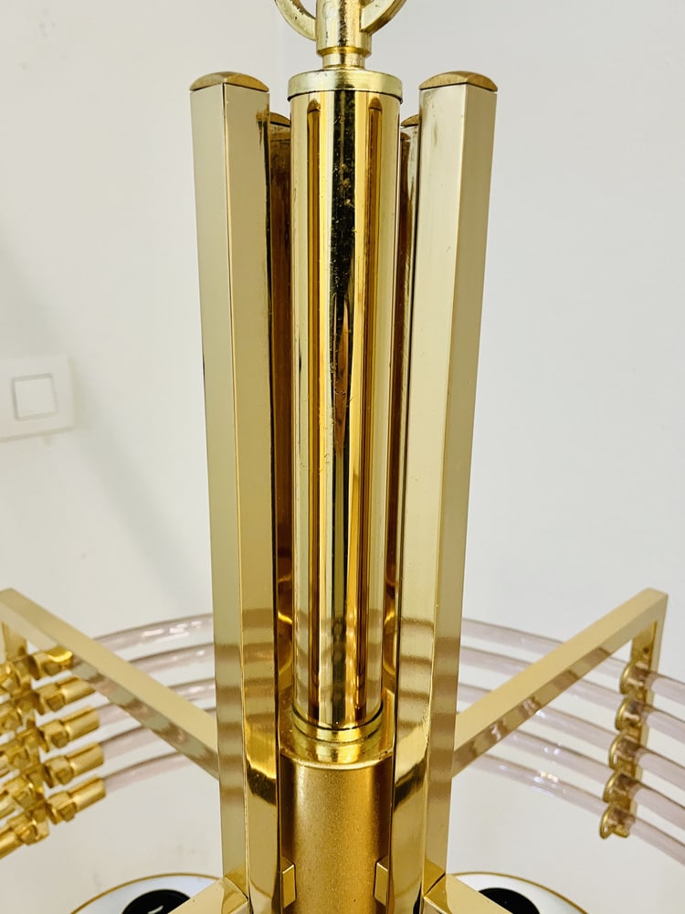 Chandelier by Gaetano Sciolari for Sciolari, 1980s - 15