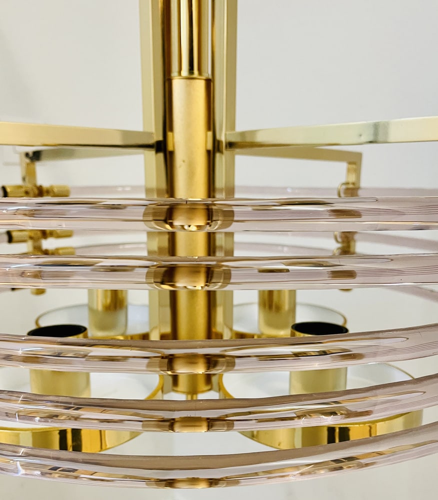 Chandelier by Gaetano Sciolari for Sciolari, 1980s - 17