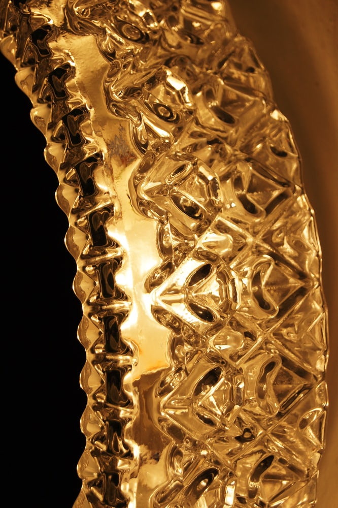 Large Vintage Mirror Lamp from Glashütte Limburg - 7