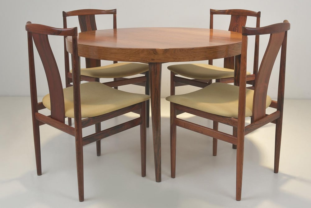 Extendable Table in Rosewood, Denmark, 1960s - 12