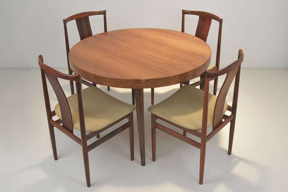 Extendable Table in Rosewood, Denmark, 1960s - 13
