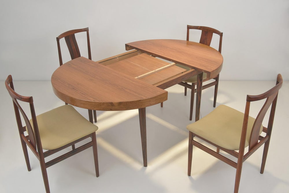 Extendable Table in Rosewood, Denmark, 1960s - 14