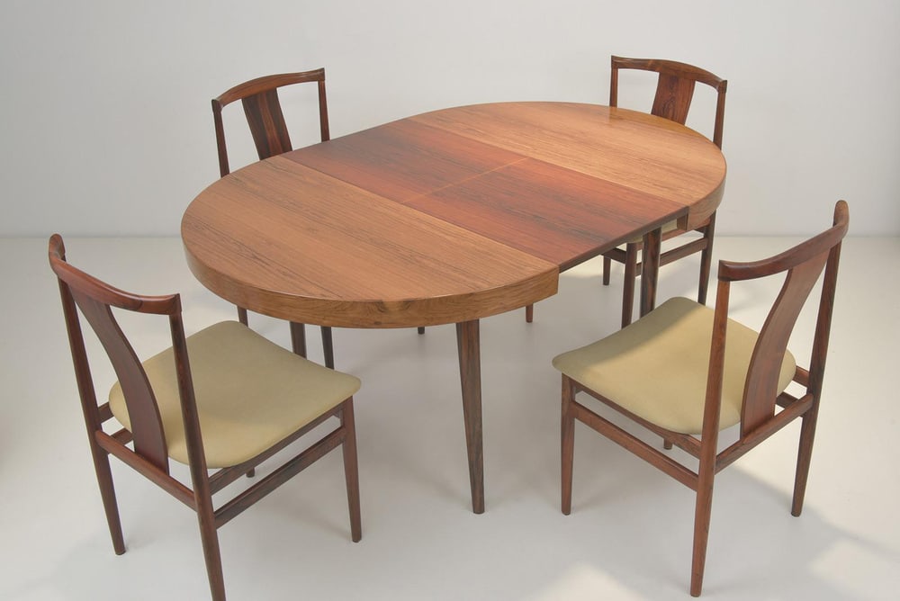 Extendable Table in Rosewood, Denmark, 1960s - 15