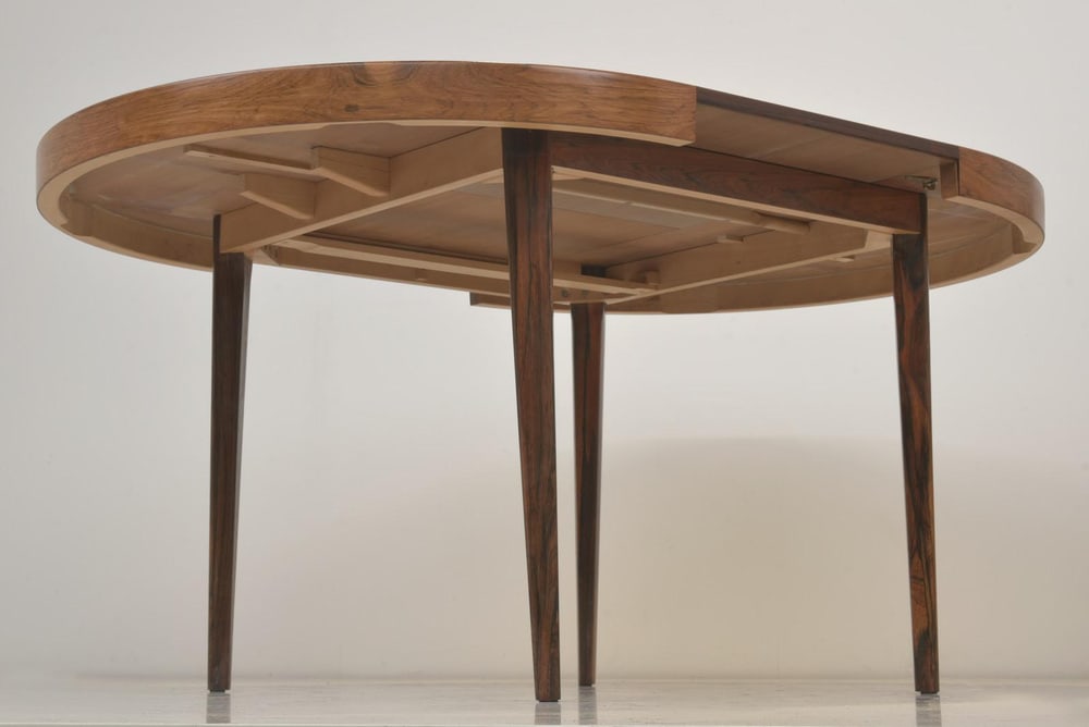 Extendable Table in Rosewood, Denmark, 1960s - 3