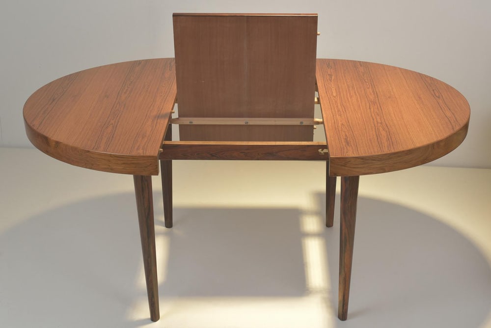 Extendable Table in Rosewood, Denmark, 1960s - 7