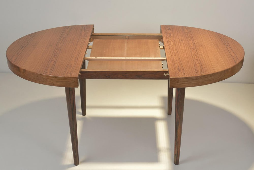 Extendable Table in Rosewood, Denmark, 1960s - 8