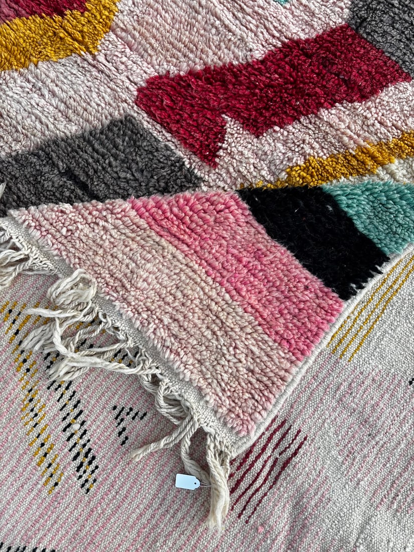 Wool Rug with Abstract Graphic Design, 1990 - 8