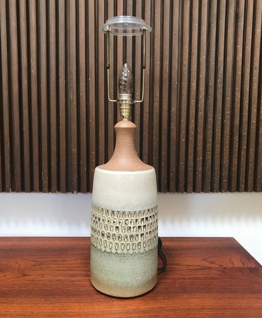 Ceramic Table Lamp from Søholm Stoneware, 1960s - 12