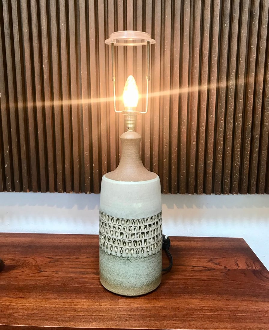 Ceramic Table Lamp from Søholm Stoneware, 1960s - 13