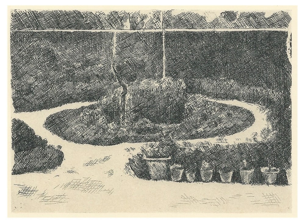 G. Morandi, Garden in Via Fondazza, 1957, Paper (1 of 4)