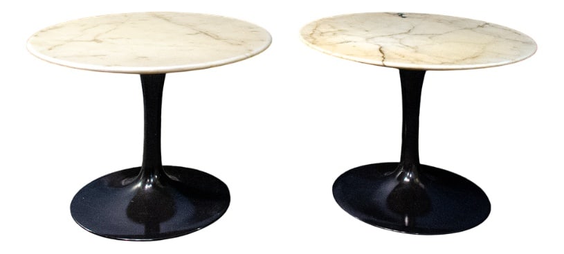 Marble Coffee Tables by Eero Saarinen, Set of 2 (1 of 4)