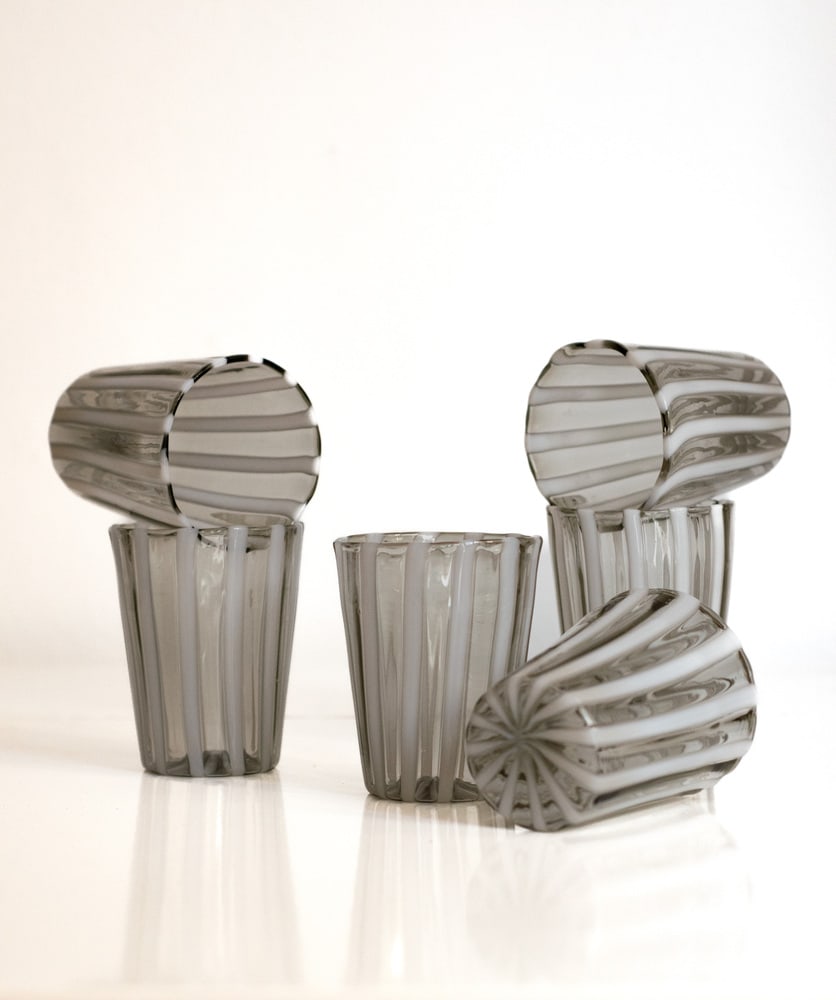 Italian Murano Glassware Set, 2004, Set of 6 - 12