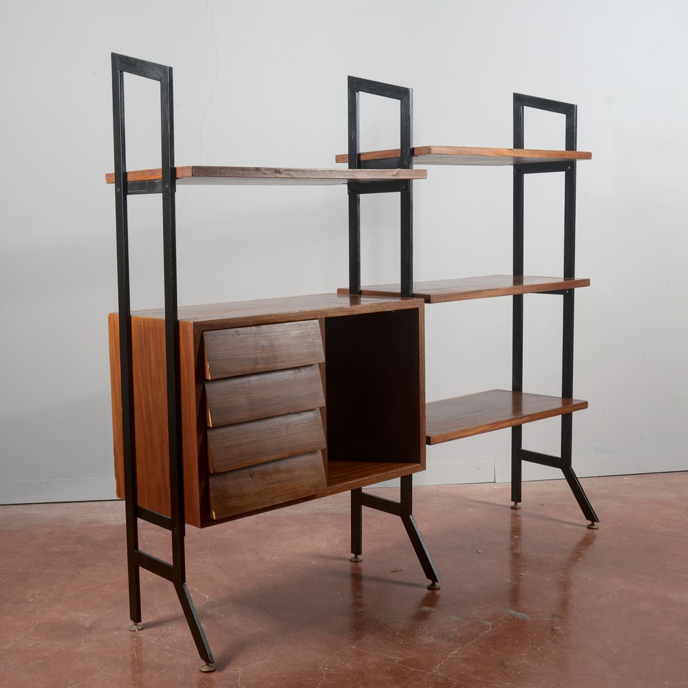Mid-Century Modern Open Bookcase, 1960s - 5