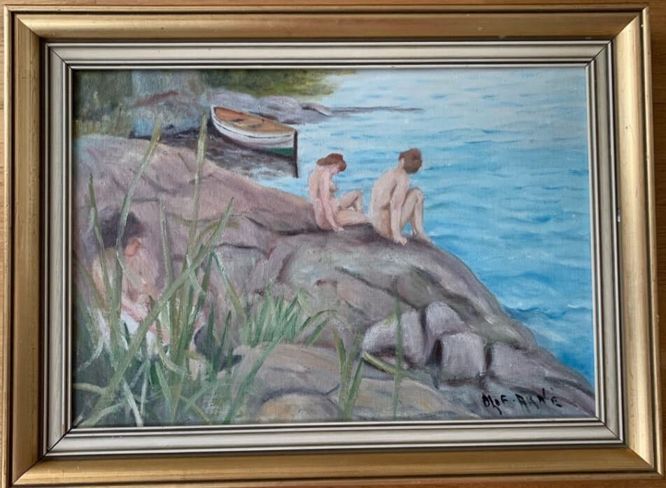 Arne Olsson, Nude Women, 1950s, Oil, Framed - 3