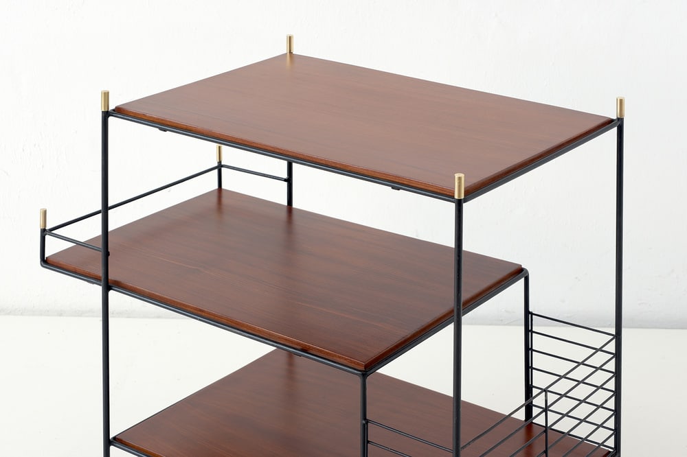 Italian Rosewood Bar Cart, 1960s - 10