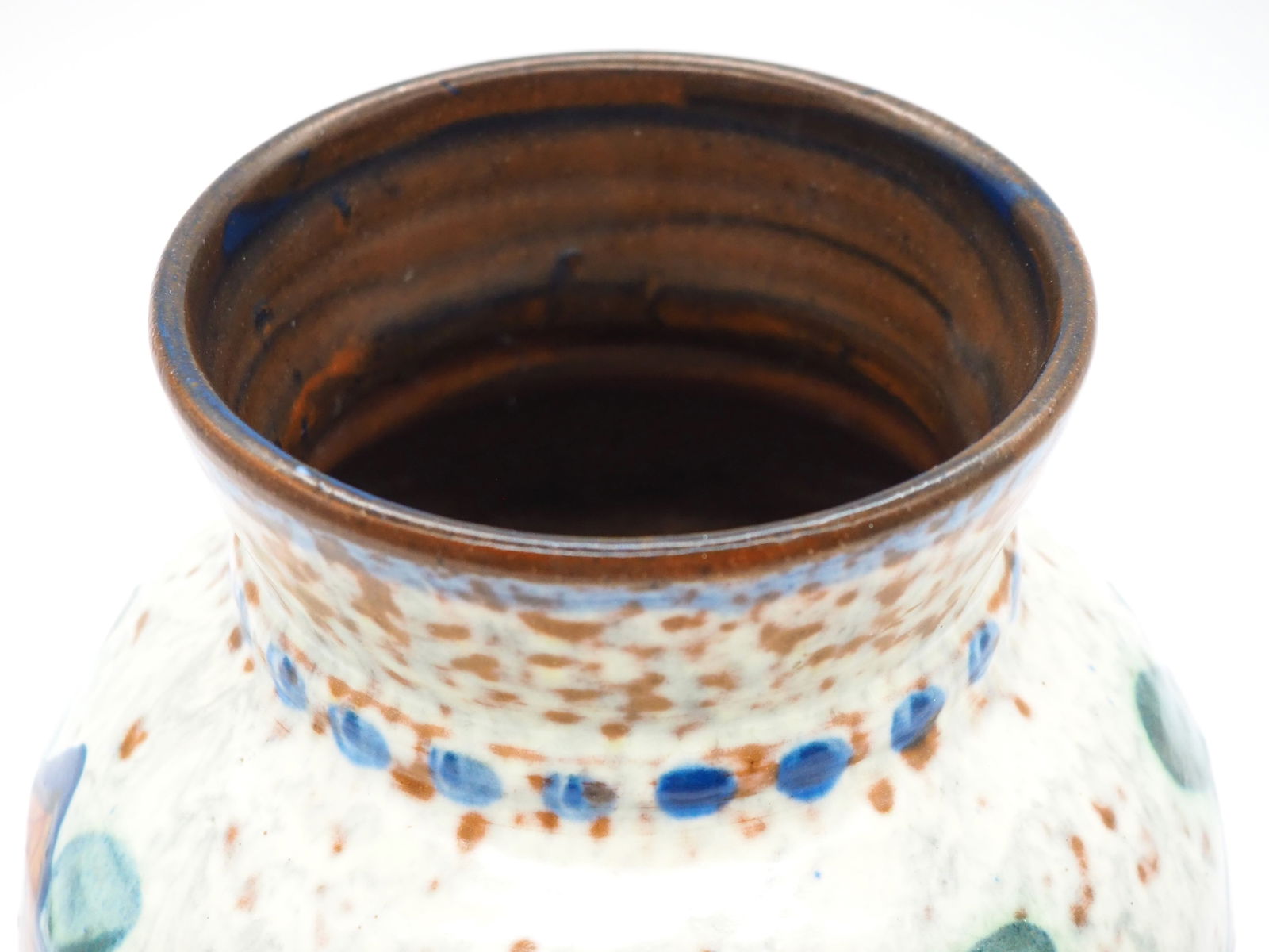 Glazed Pottery Vase from Uppsala Ekeby, 1920s - 4