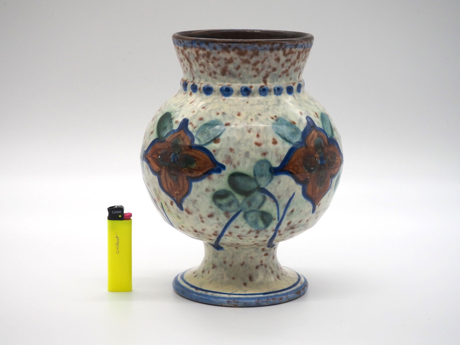 Glazed Pottery Vase from Uppsala Ekeby, 1920s - 5
