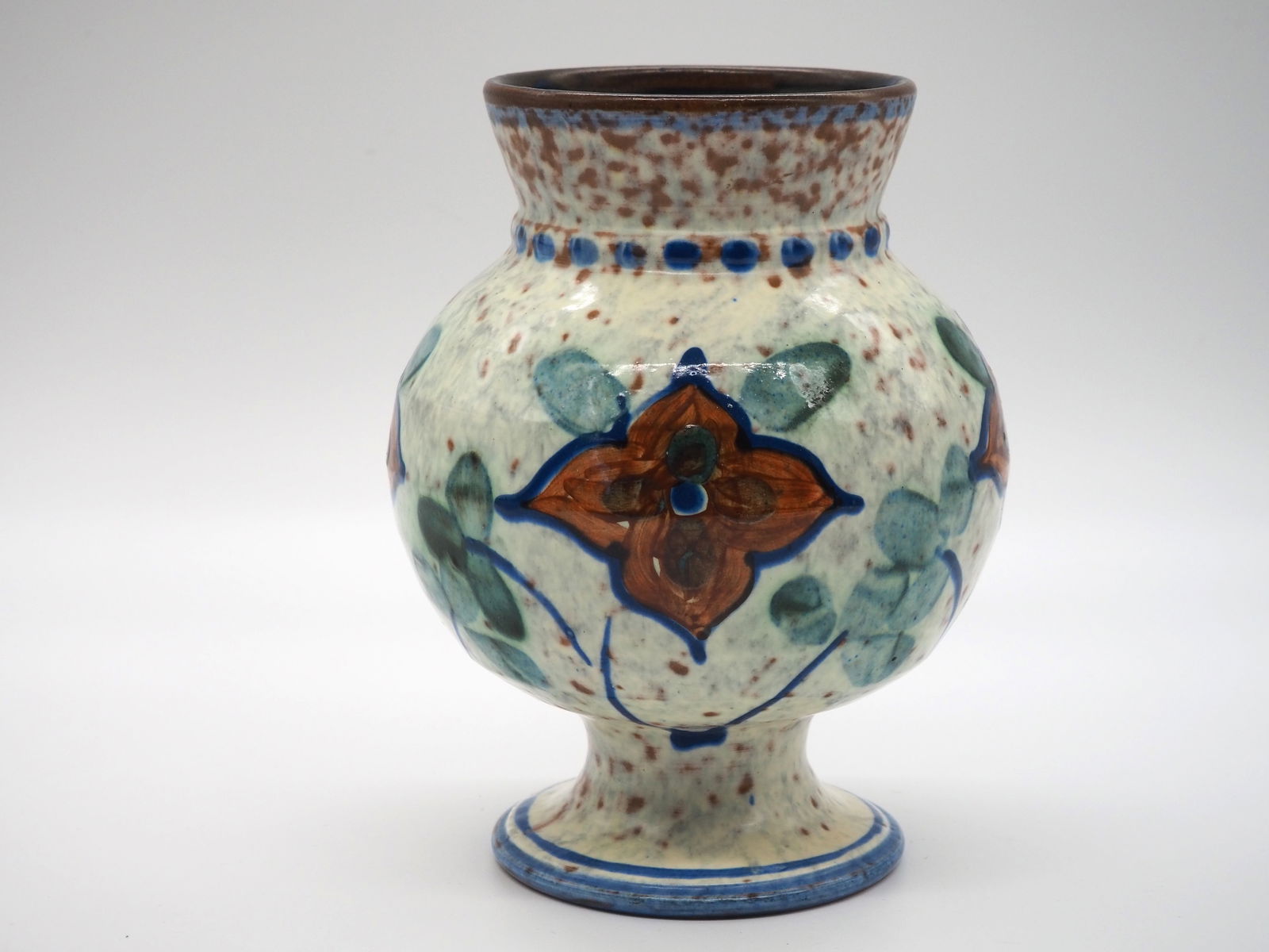 Glazed Pottery Vase from Uppsala Ekeby, 1920s - 8