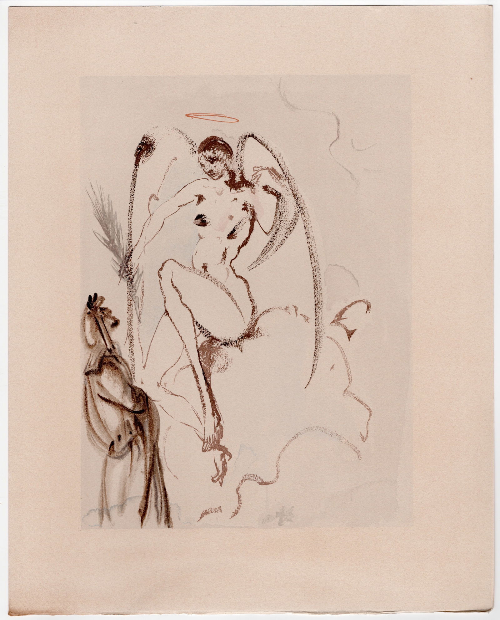 Salvador Dali, The Faithful Angels, 1964, Woodcut - 20